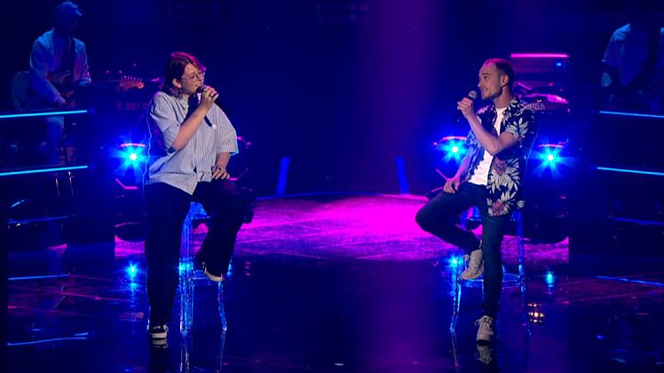 Coole Socke: Jazzsängerin Amelie setzte sich im Duell gegen den Newcomer Pascal durch.