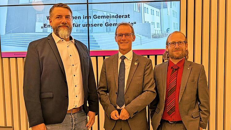 Dieses Trio steht an der Spitze der Gemeinde Strullendorf (von links): Zweiter B&uuml;rgermeister Matthias Motzel (CSU), Erster B&uuml;rgermeister Wolfgang Desel (CSU) und Dritter B&uuml;rgermeister Daniel Weber (SPD-FWG).