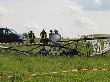 Am 8. August war ein Ultraleicht-Flugzeug am Kulmbacher Flugplatz abgestürzt. Der Pilot kam ums Leben. Foto: Jürgen Gärtner