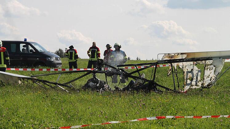 Am 8. August war ein Ultraleicht-Flugzeug am Kulmbacher Flugplatz abgestürzt. Der Pilot kam ums Leben. Foto: Jürgen Gärtner