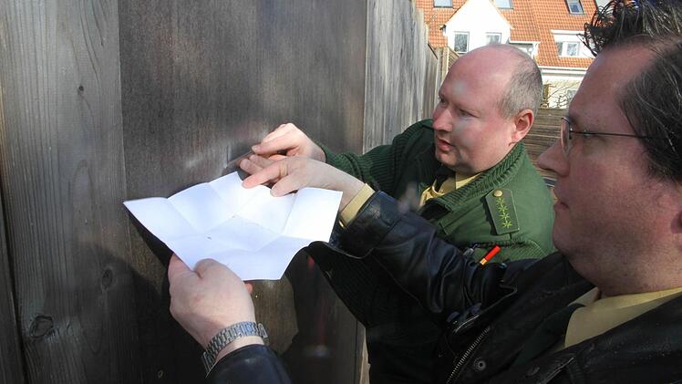 Spurensicherung durch die Polizei