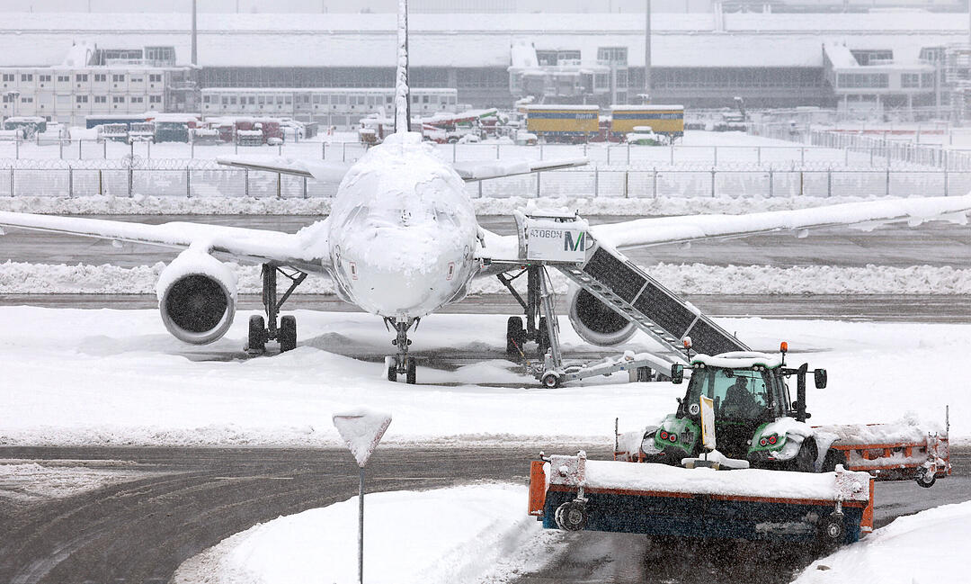 Wintereinbruch in Süddeutschland - München