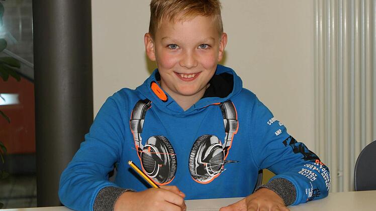 Kreissieger Moritz Reinwand von der Grundschule Ebelsbach Foto: Günther Geiling