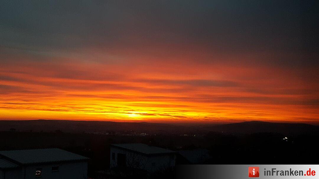 Leserbilder: Sonnenuntergang in Franken