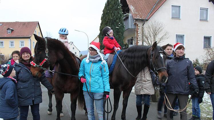 Die Kinder durften reiten.