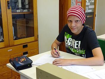 Anton hat am Trainings-Camp in Regensburg teilgenommen. Ob er mit dem Nationalteam nach Norwegen zur "ScienceOlympiade" fliegen darf, ist noch offen.  Foto: Doris Bauer