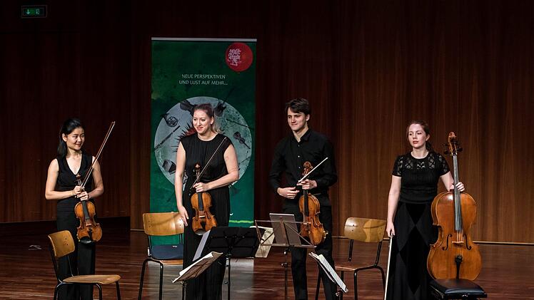 Ein beeindruckendes Coburg-Debüt gelang dem jungen Lazarus String Quartet beim Auftritt im Kongresshaus Rosengarten.Foto: Jochen Berger