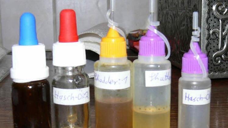 Cannabis-&Ouml;l Foto: Polizei