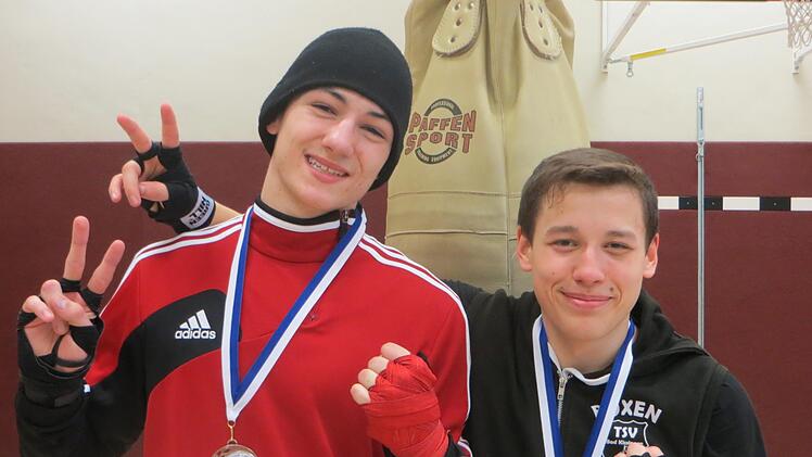 Holten jeweils einen Titel an die Saale: die Kissinger Boxer Max Neb und Louis Krassa.