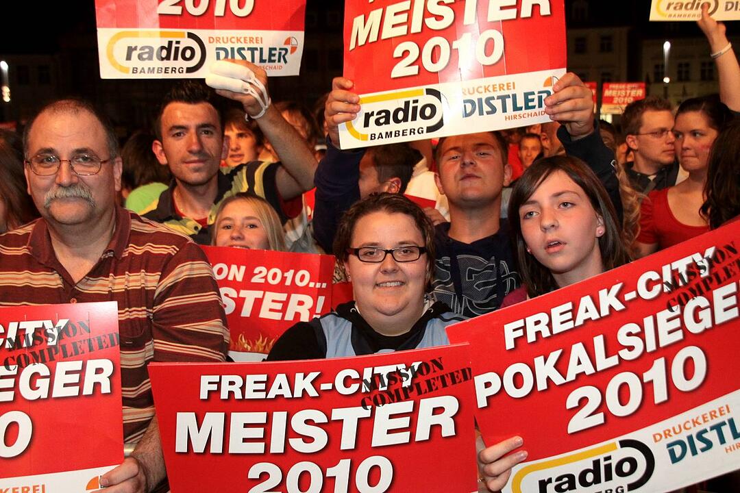Meisterfeier Brose Baskets Bamberg Maxplatz
