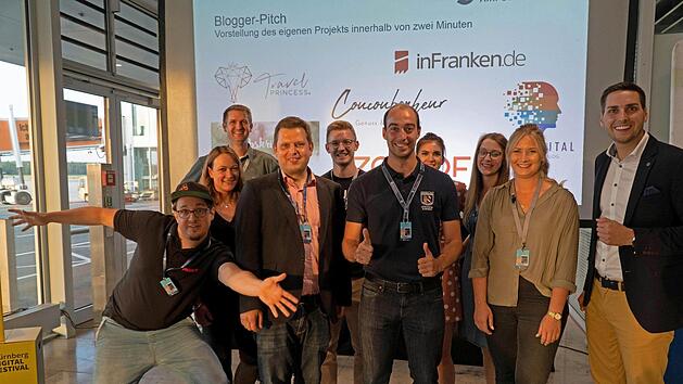Zehn Blogger und Influencer der Region hatten beim Blogger- und Influencer-Treffen am N&uuml;rnberger Flughafen die Chance ihre Projekte zu pr&auml;sentieren. Foto: Flughafen N&uuml;rnberg