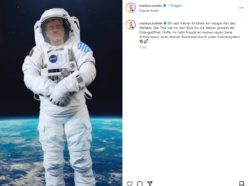 Söder startet Weltraum-Serie