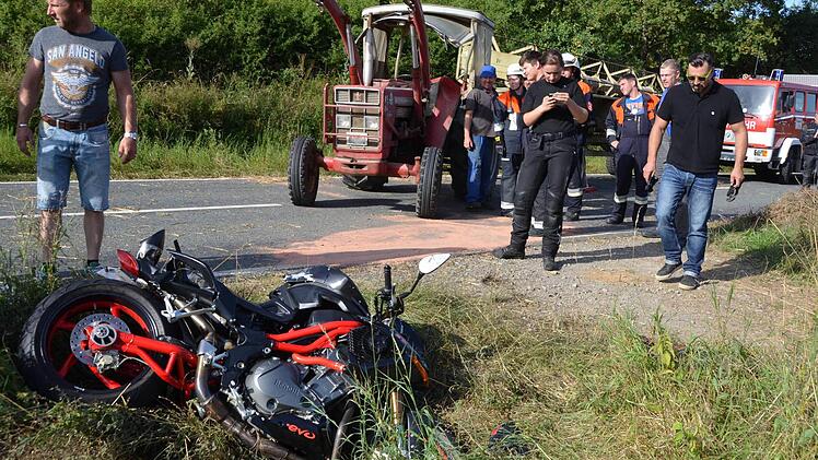 Unfall bei Rannungen Foto: Peter Rauch