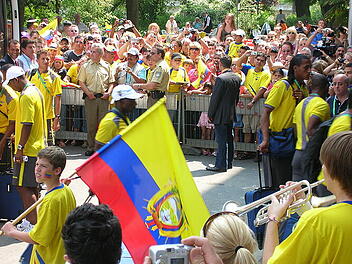 Als Ecuador 2006 sein WM-Quartier in Bad Kissingen hatte