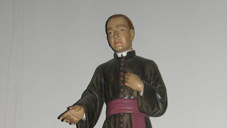 Statue des Seligen Adolph Kolping in der St. Laurentiuskirche in Thundorf. Foto: Philipp Bauernschubert