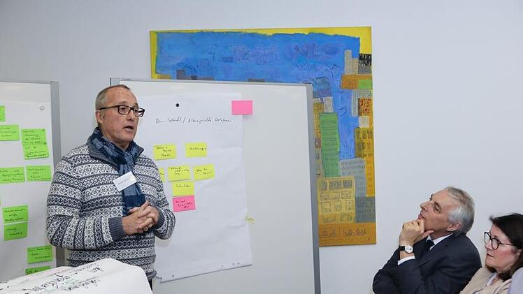 Am Ende der Denkwerkstatt präsentierten Vertreter der einzelnen Arbeitsgruppen ihre Ergebnisse. Foto: Barbara Herbst