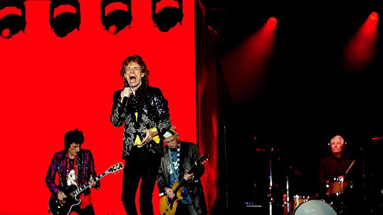 Die Rolling Stones im Münchner Olympiastadion.