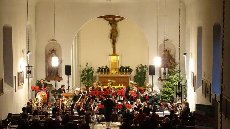 In der Kirche in Maria Bildhausen fand das Konzert der Jugendblaskapelle Großwenkheim statt. Christine Geiling