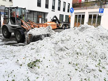 Unwetter in Baden-W&uuml;rttemberg - Hagel