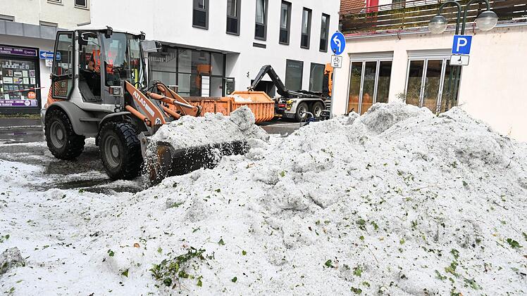 Unwetter in Baden-W&uuml;rttemberg - Hagel