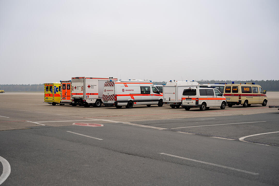 Großübung am Nürnberger Flughafen