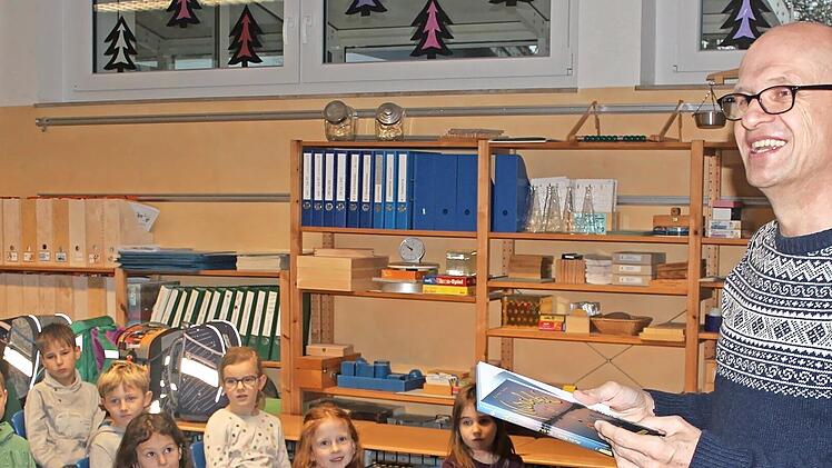 Die Kinder der Grundschule Wiesenthau hatten viel Spaß mit dem Autor Martin Muser.