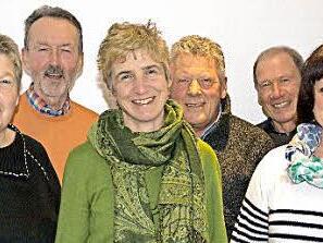 Ehrungen beim Liderkranz. unser Bild zeigt von links Irmgard Gündling, Friedrich Wagenknecht, Martina Faber, Werner Horn, Friedbald Back und Birgitt Kunzmann. Foto: Björn Hein