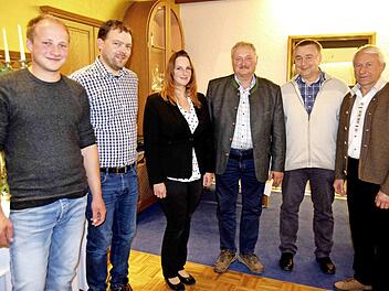 Die Referenten mit Gastgebern (von links): Johannes Böhmer, Matthias Dötzler, Christine Rödder, Helmut Schödel, Arno Eisenacher, Rudi Steuer  Foto: Andreas Welz