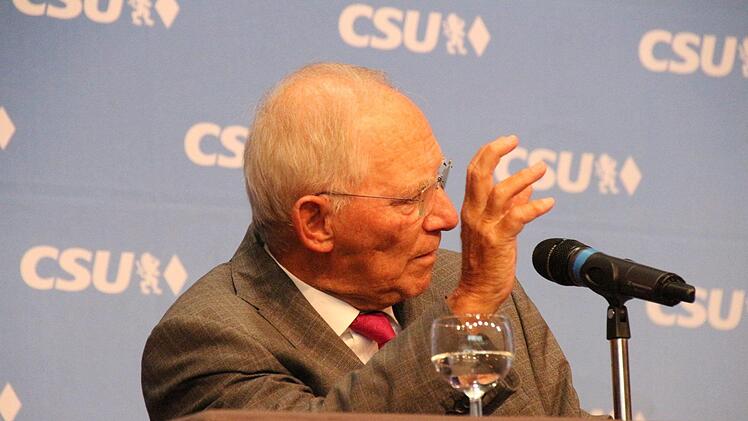 Wolfgang Schäuble in Coburg Foto: Oliver Schmidt