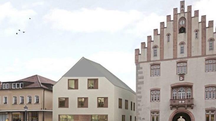 Ein Walmdach für das Bürgerhaus bringt Winfried Schmitt in die Diskussion ein.  Animation: Winfried Schmitt