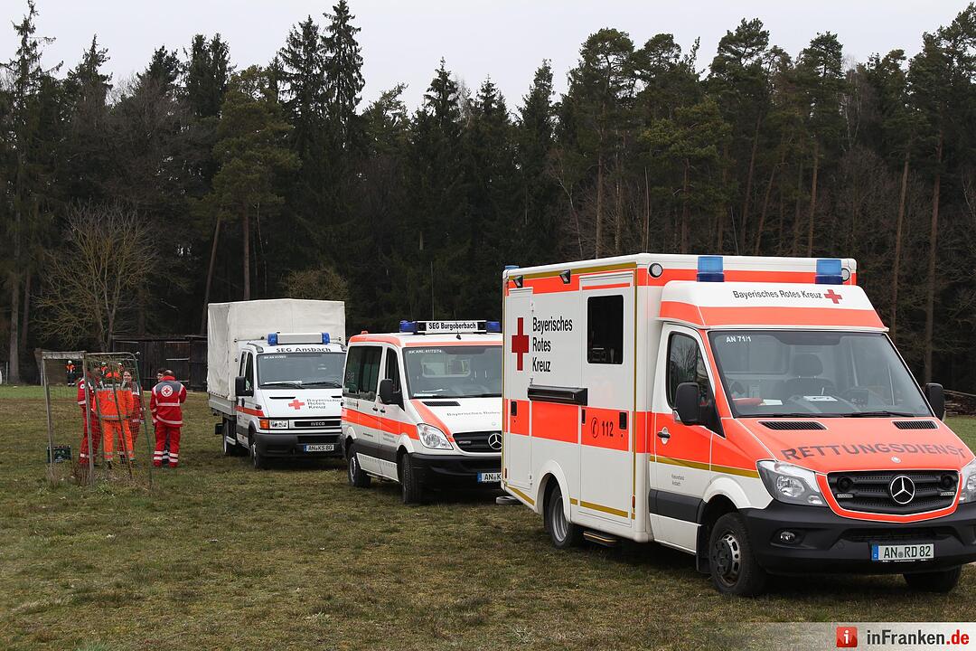 Dachstuhlvollbrand in Zandt bei Lichtenau