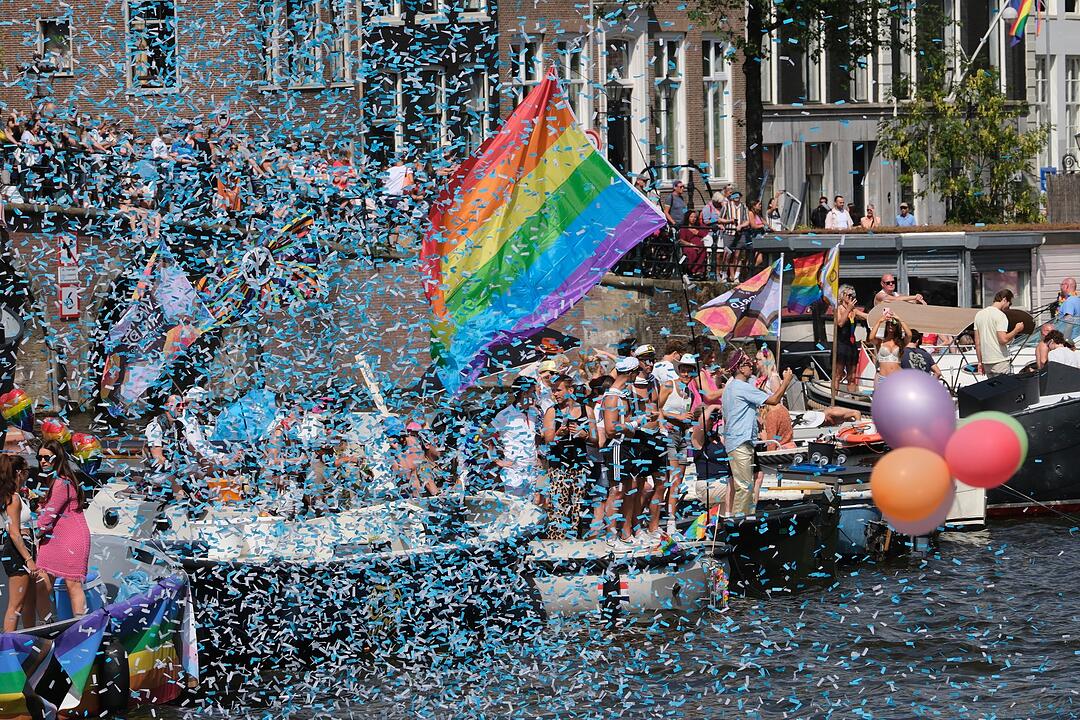 Canal Parade in Amsterdam