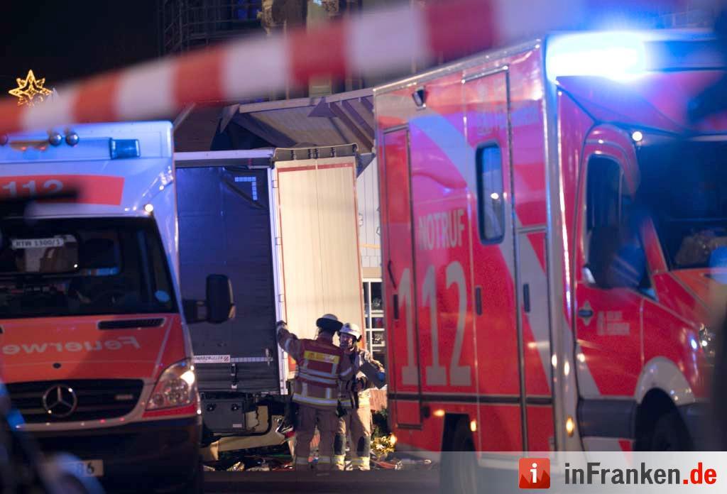 Möglicher Anschlag mit Lastwagen auf Weihnachtsmarkt