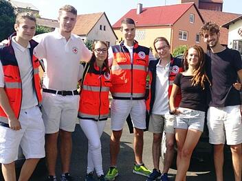 Das Werberteam des BRK Forchheim Foto: privat