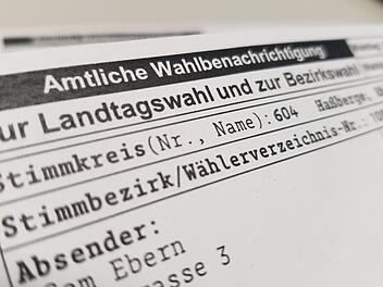 Die Wahlbenachrichtigung für den Urnengang am 14. Oktober hat in Bramberg und Bischwind .R. für einigen Unmut gesorgt. Foto: Eckehard Kiesewetter