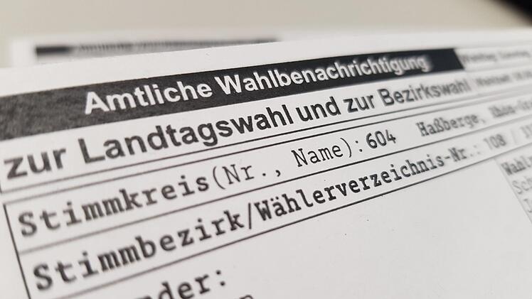 Die Wahlbenachrichtigung für den Urnengang am 14. Oktober hat in Bramberg und Bischwind .R. für einigen Unmut gesorgt. Foto: Eckehard Kiesewetter
