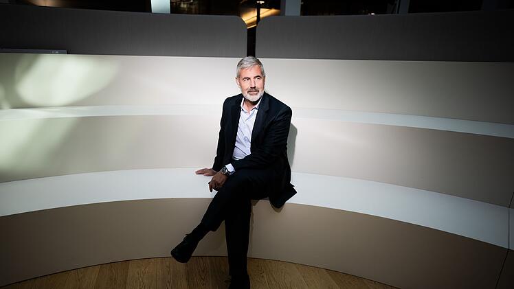 Gea-Chef Stefan Klebert im Newsroom
