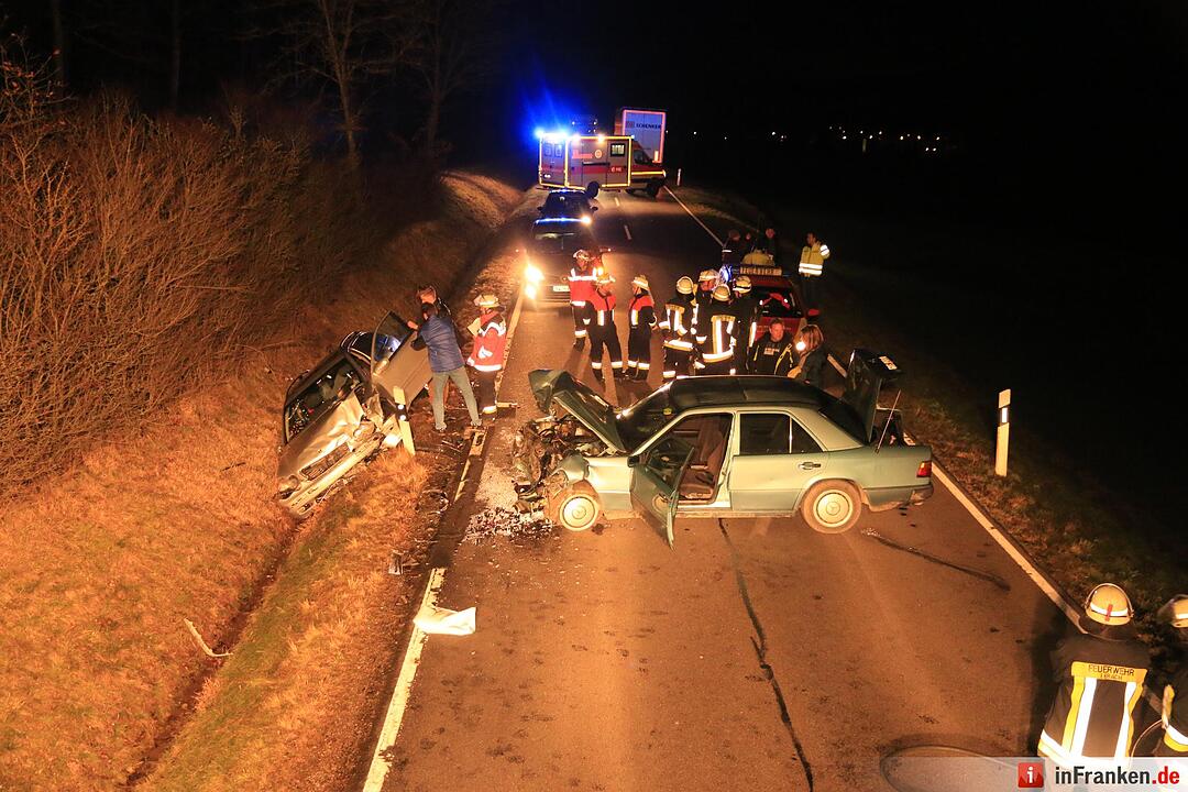 Kollision bei Ebrach: Zwei Verletzte