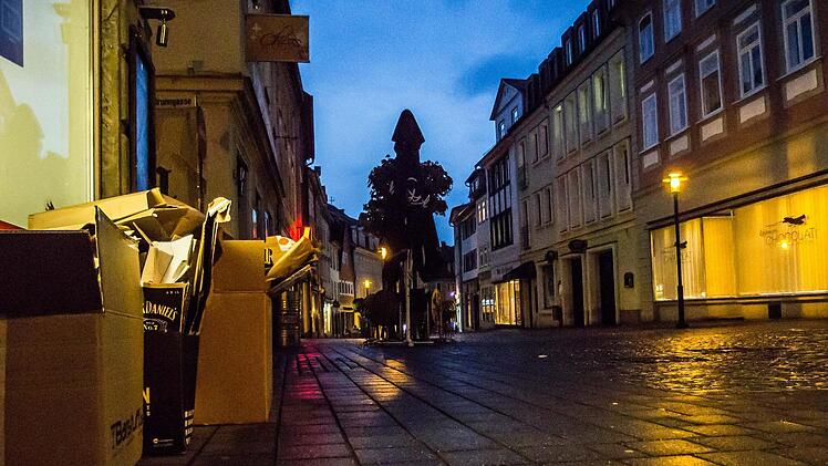 Steinweg in Coburg bei Nacht / SymbolbildFoto: Archiv/Jochen Berger