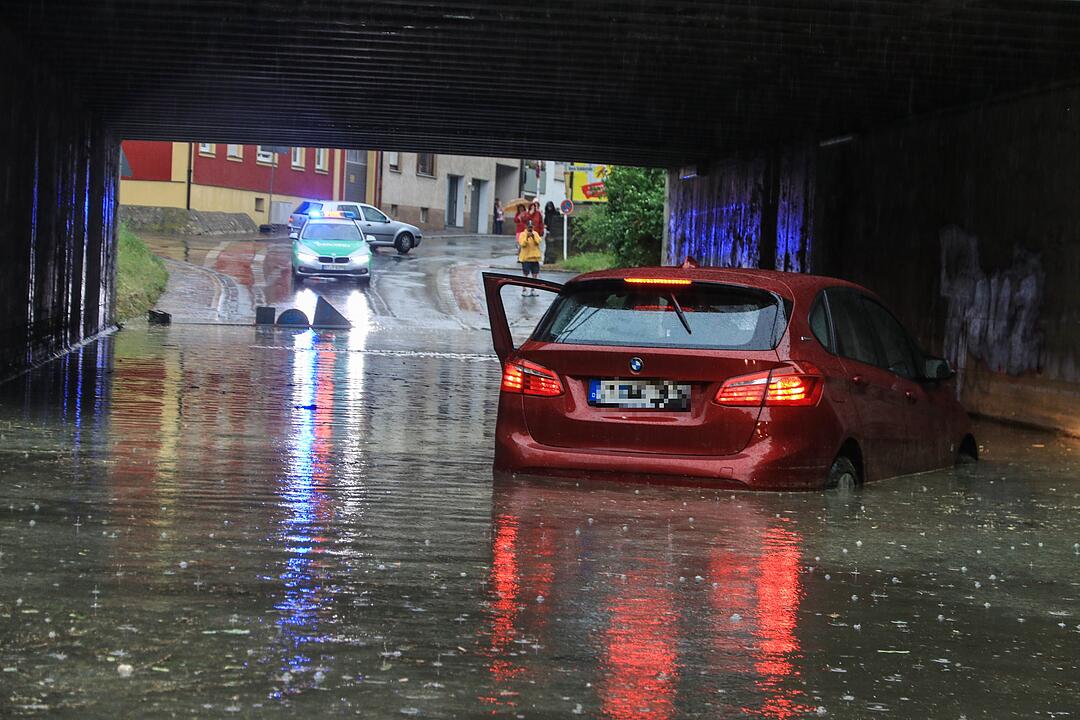 Starkregen und Hagel: Unwetter über Bamberg