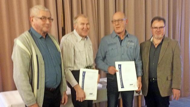 Der VdK Zeitlofs ehrte langj&auml;hrige und verdiente Mitglieder.  Foto: Karl Klein