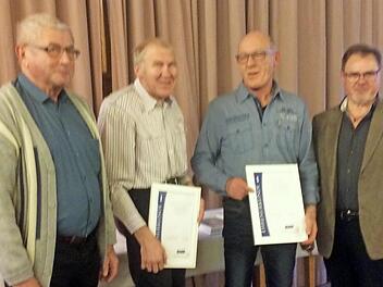 Der VdK Zeitlofs ehrte langj&auml;hrige und verdiente Mitglieder.  Foto: Karl Klein