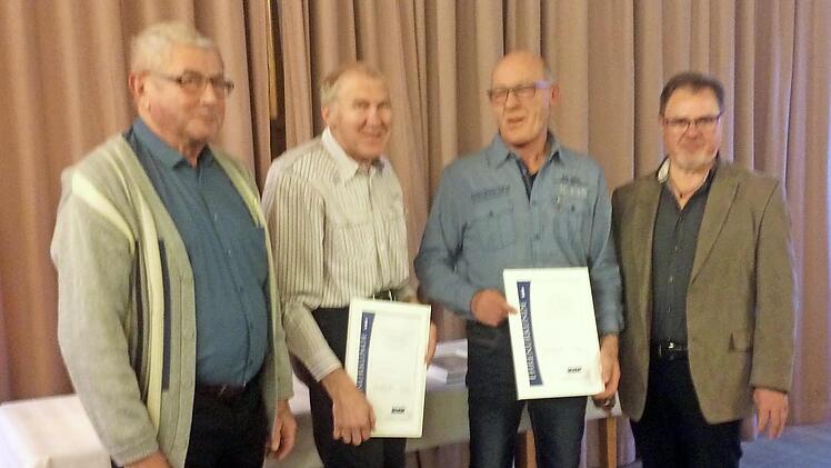 Der VdK Zeitlofs ehrte langj&auml;hrige und verdiente Mitglieder.  Foto: Karl Klein