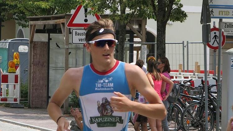 Philipp Neumeister &uuml;berzeugte mit einer starken Leistung auf der Laufstrecke.