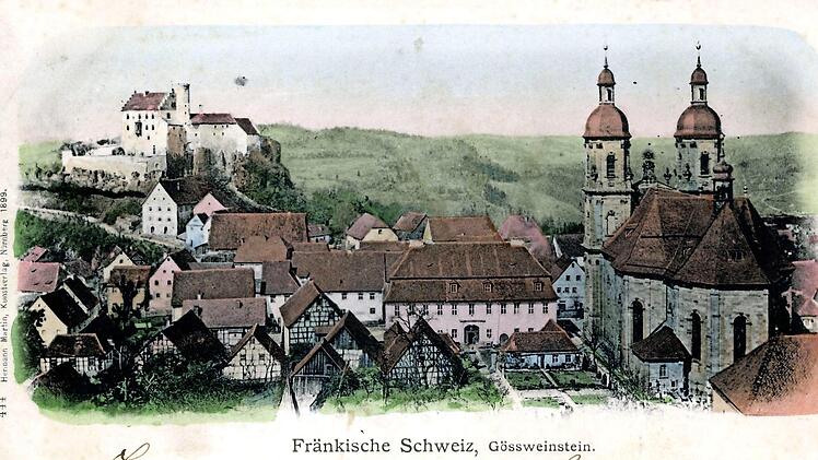Die Postkarte zeigt eine Ansicht von 1899  Repro: Reinhard Löwisch
