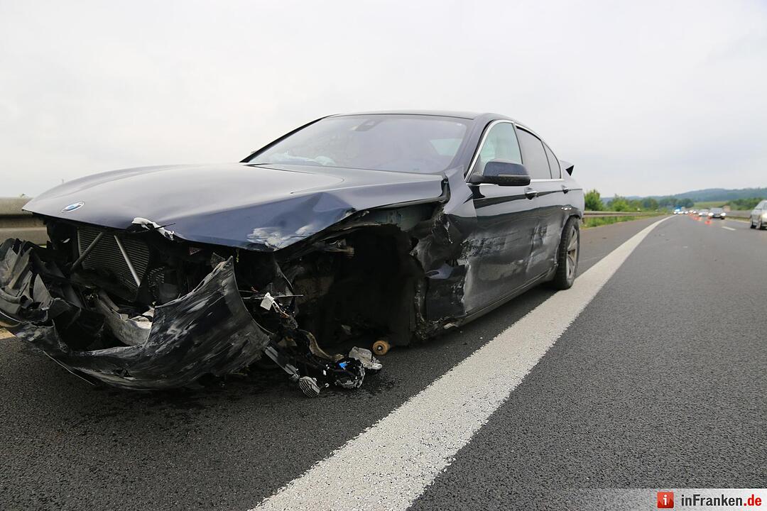 Reifen geplatzt: Unfall auf der A73 bei Ebensfeld