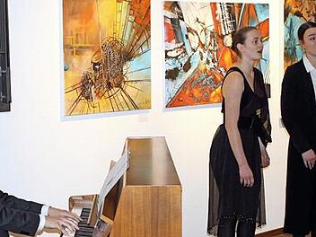 Die Berufsfachschule für Musik gestaltete die Vernissage mit. Foto: Michael Wunder