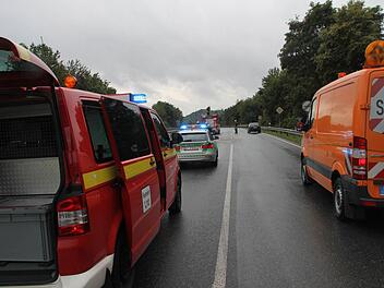 Auf der Kulmbacher Umgehung hat es am Dienstagmorgen gekracht. Foto: Jürgen Gärtner
