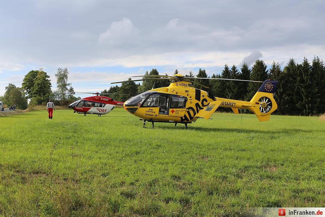 Schwerer Motorradunfall bei Naila