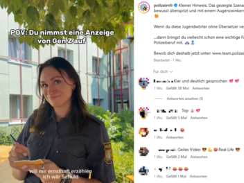 Polizei Mittelfranken geht mit Gen-Z-Video viral - "komplett Crashout"